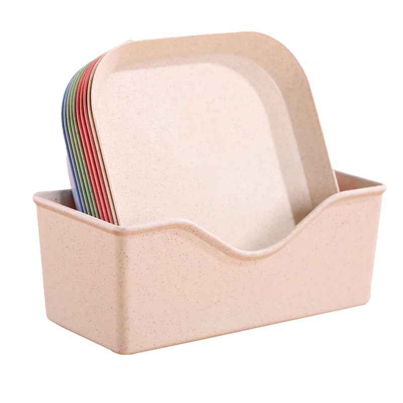 Bone-spitting dish, new small household dish for pickles, plastic snack and cake dish, tabletop trash plate. - Image 1